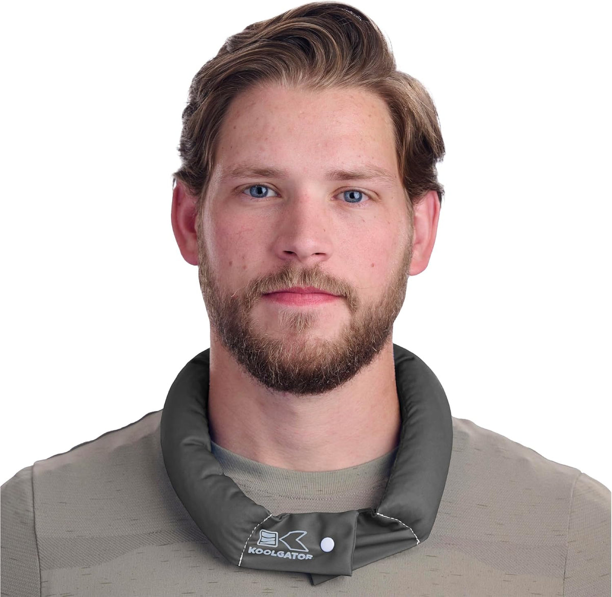 Evaporative Cooling Neck Wrap, Gray, 1 Pack