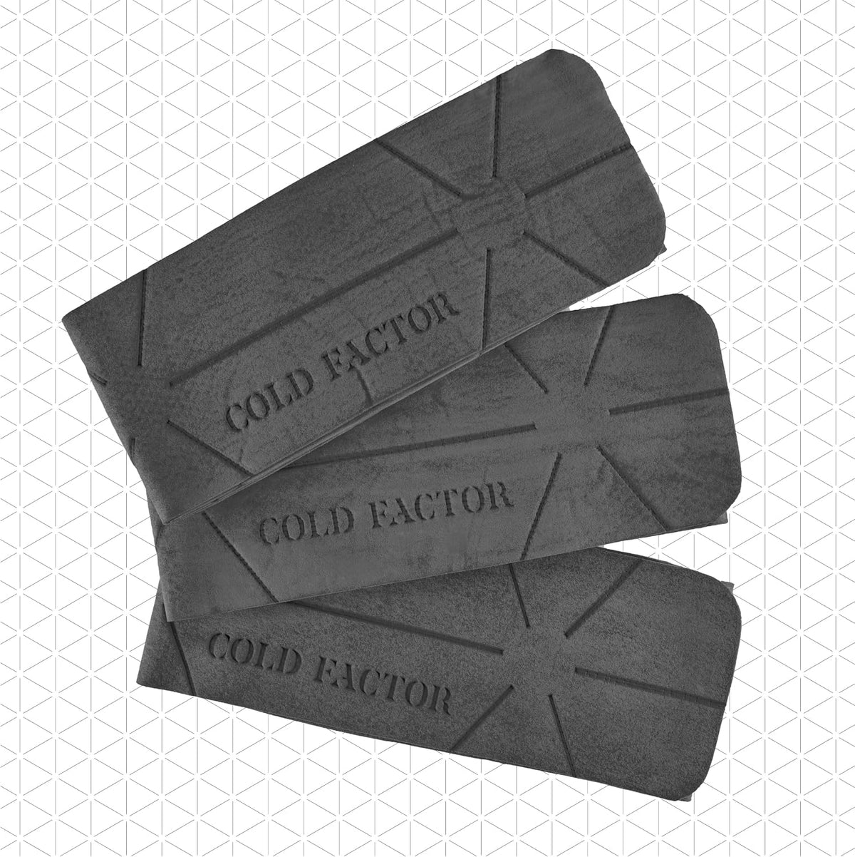 Instant PVA Cooling Towels, Cooling Neck Wraps, Gray, 3 Pack