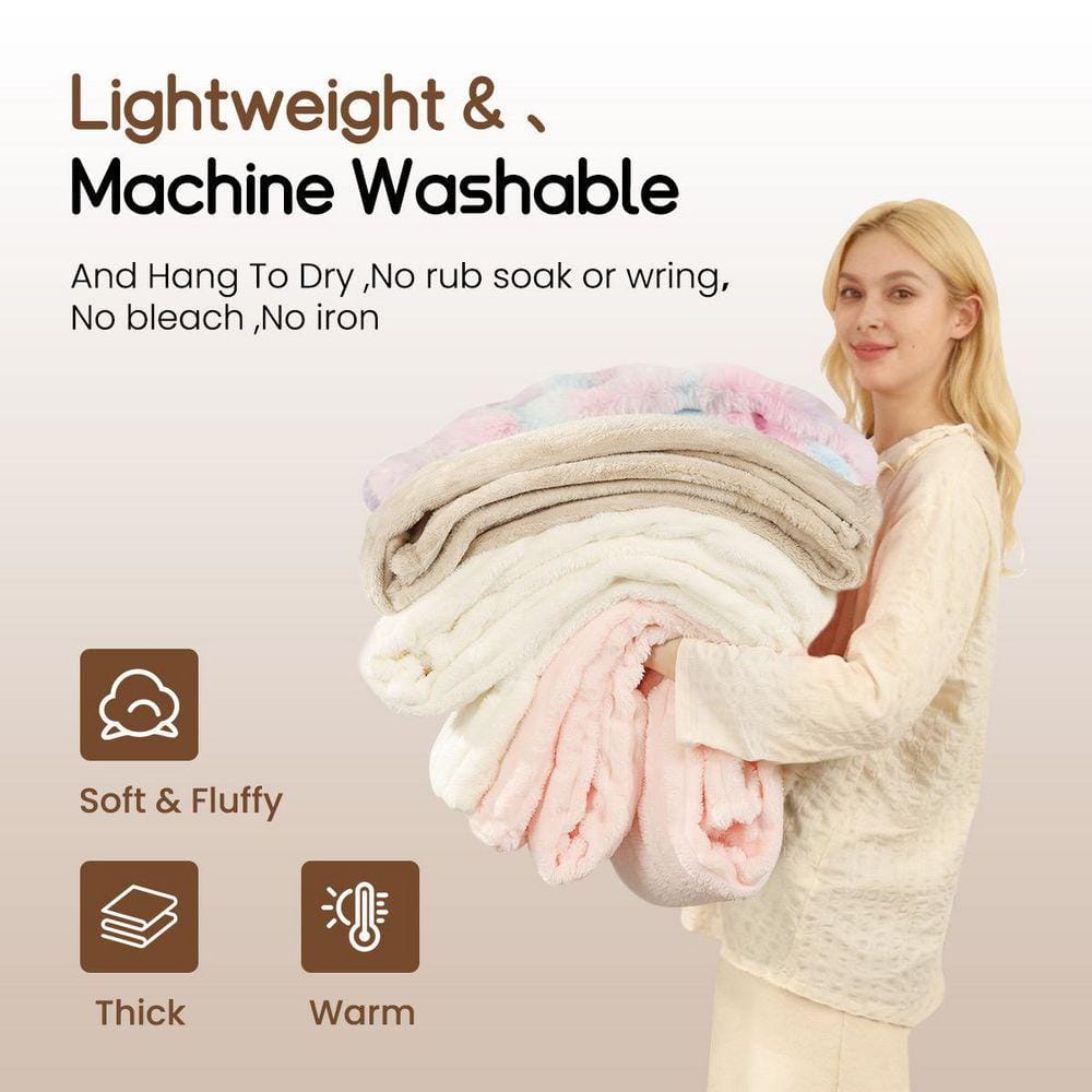 Gray Unthemed Winter Warm Throw Blanket-Super Soft Cozy Fleece Thick Sherpa Blanket Plush for Women-Throw Size